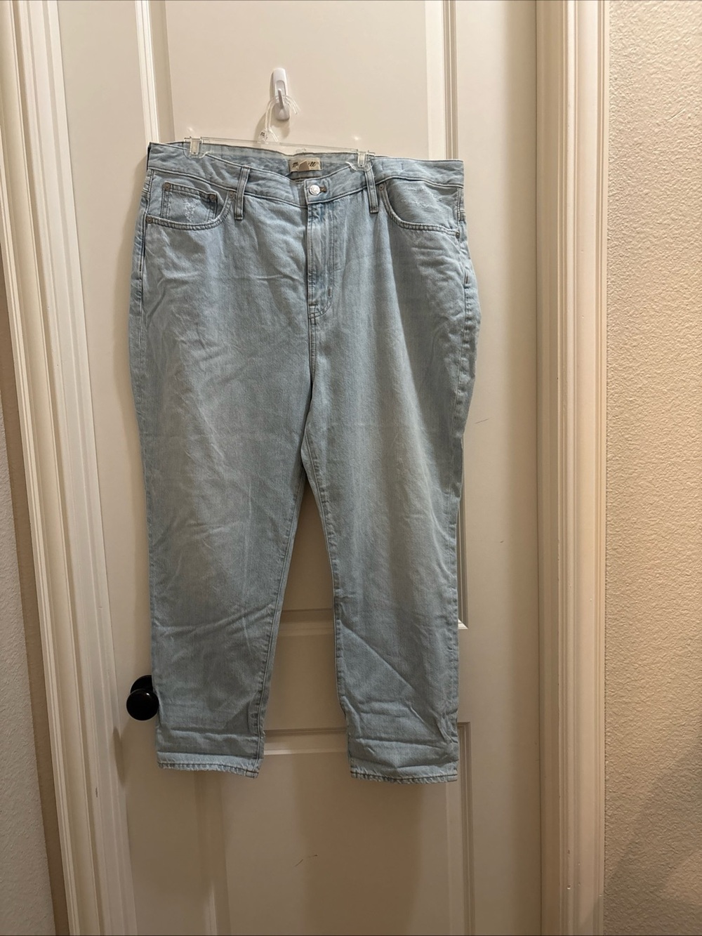 NWT Madewell The Perfect Vintage Cropped Jeans Light Wash Denim Comfort Size 33